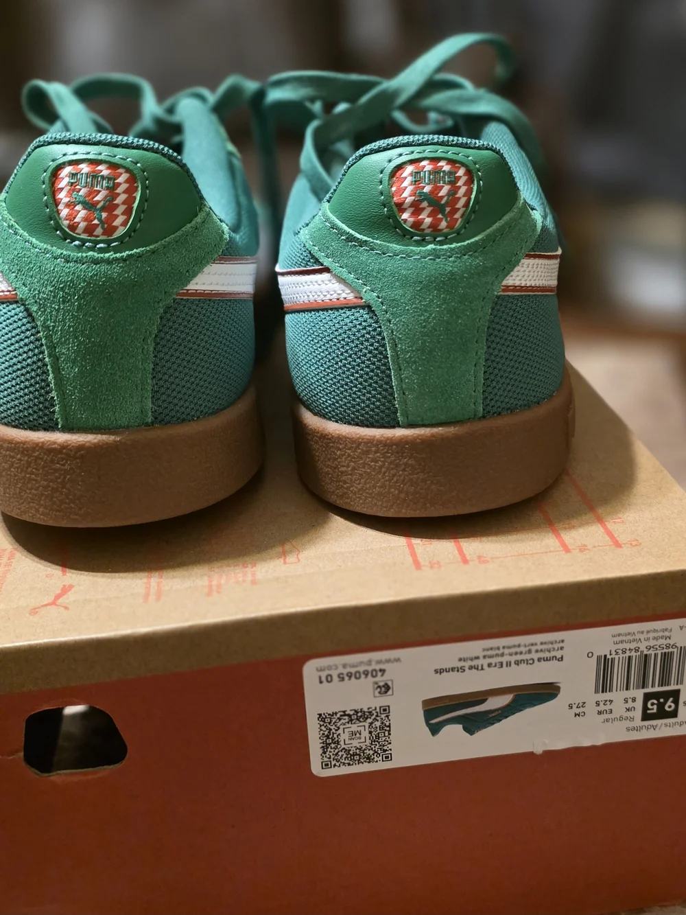 New Puma Club II Era The Stands sneakers in archive green